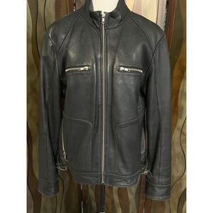 Mossimo black leather jacket. Size XL.